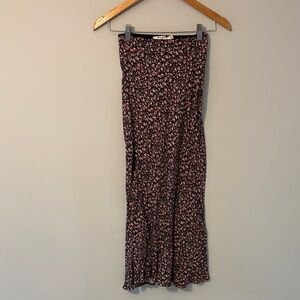 Floral Black and Pink Women's Skirt